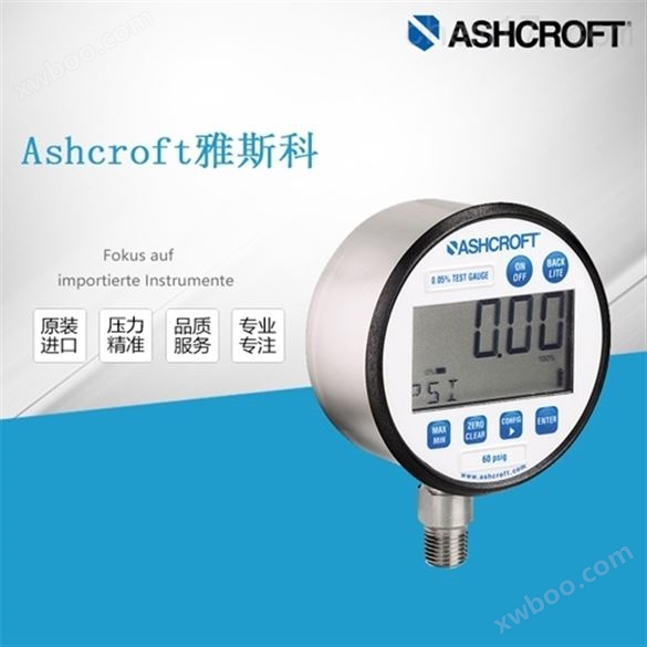 雅斯科Ashcroft数显测试仪压力表2084, 2086