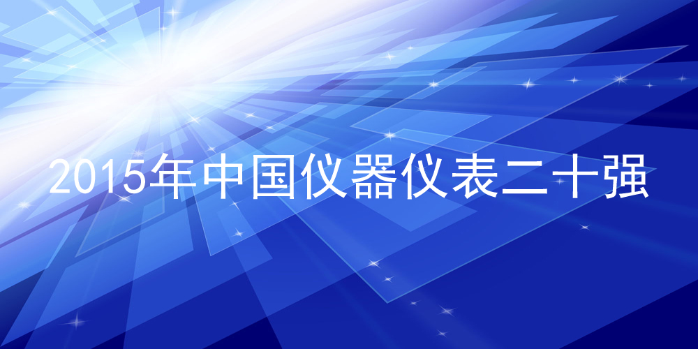 2015年中国仪器仪表二十强