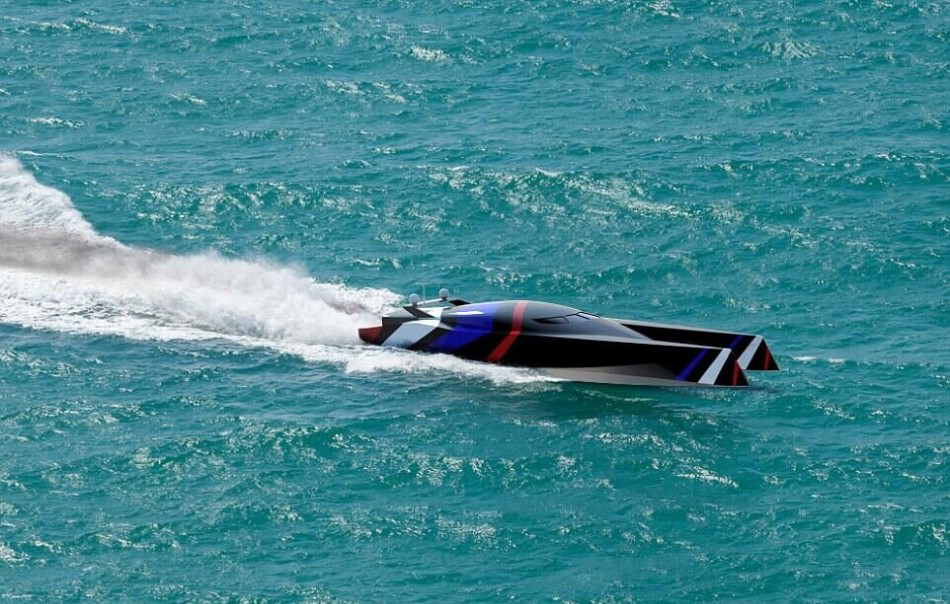 英国打造新型穿浪船：未来穿越大西洋仅48小时