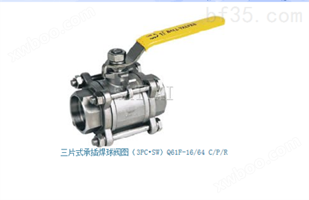 Q61F-16P上海赛泰泵阀供应 三片式承插焊球阀