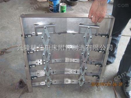 机床拉筋式钢板防护罩青岛销售厂家