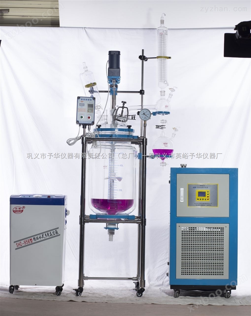 巩义予华仪器丨YSF-20升双层玻璃反应釜厂家