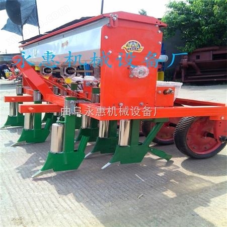 厂家*拖拉机带动的多行谷子播种施肥机报价