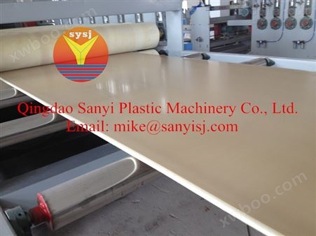 新型建筑板材设备生产线/中国PVC结皮发泡板设备*