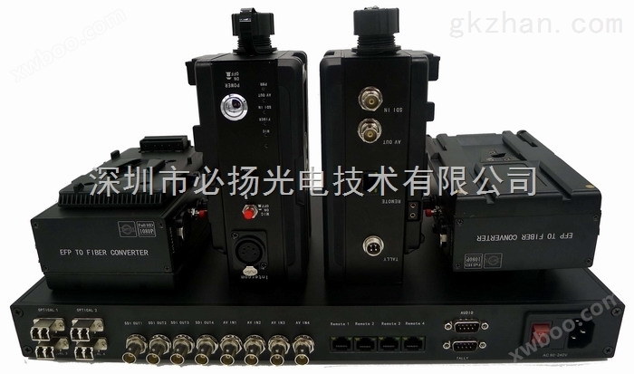 摄像机切换台Lemo+TALLY+SDI视频+双向通话对讲+返送视频+光纤传输