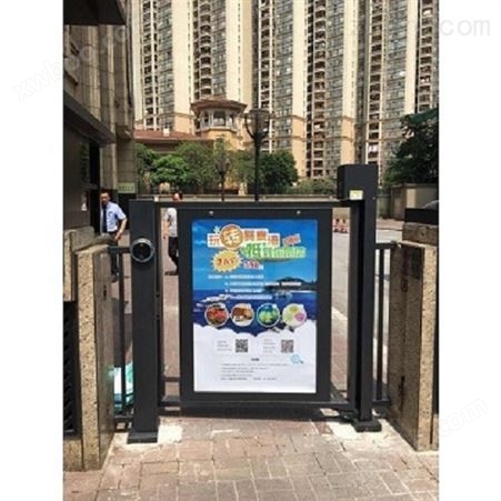 芜湖小区全自动人行通道刷卡广告门